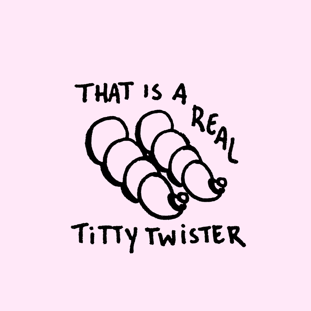titty twister positiveboob boob illustrator katjafred fred katja tekenaar drawing boob