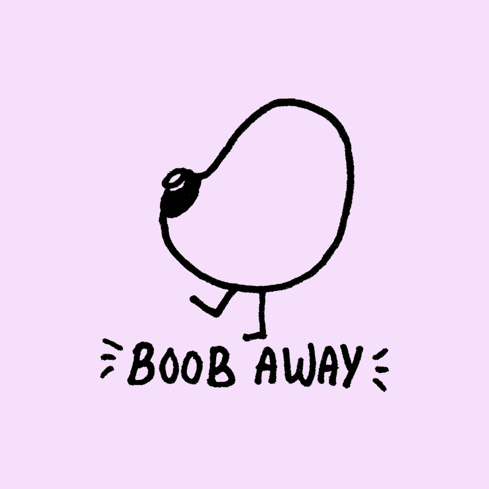 boobaway positiveboob boob illustrator katjafred fred katja tekenaar drawing boob